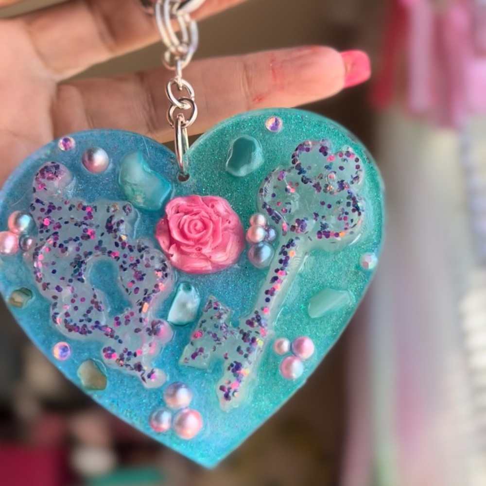 Blue Mermaid Princess Bag Charm